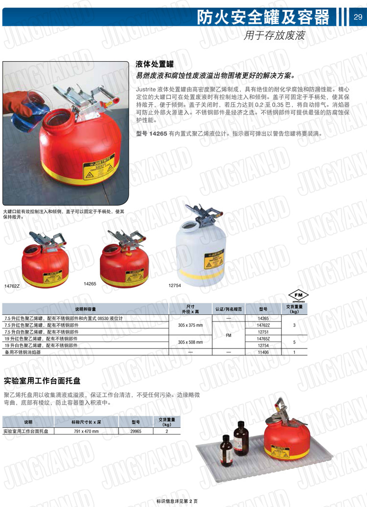 JUSTRITE，美國(guó)杰斯瑞特，justriteI型安全罐,柴油汽油存放罐，酒精松香水安全存儲(chǔ)罐，防火安全罐，防爆安全罐