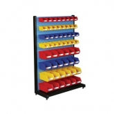 固定型單面物料整理架，960X375X1450mm，含56個(gè)零件盒，散件發(fā)貨