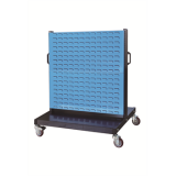 移動型雙面物料架960×640×1156mm(4百葉)，XKM-2204
