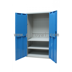 雙門三層鋼制置物柜1000×500×1800mm(100kg/層)帶方孔掛板，ZWG-1050