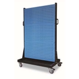 移動型雙面物料整理架960×610×1560mm(6方孔)，KM-2360